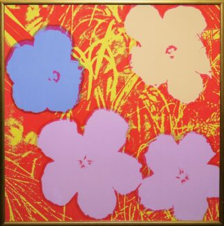 0484-Andy Warhol, 5 x "Flowers" (5 Farbvarianten), große Farbsiebdrucke, Sunday B. Morning, alle gerahmt