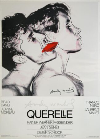 0485-Andy Warhol, "Querelle White", Erstausgabe von 1982, "Herself - Ingrid Bergmann", signiert, Galerie Börjeson, Malmö von 1983 & Andy Warhol für die Grünen, drei große Farbplakate in sehr guter Erhaltung