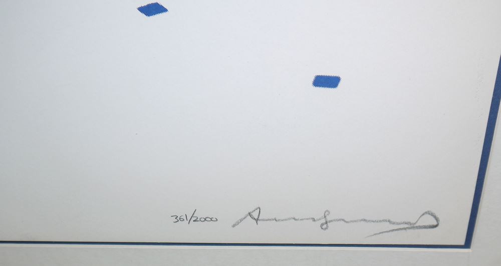 0487-Andy Warhol, "Committee 2000", signierter Farbsiebdruck von 1982, im Galerierahmen – Bild 2