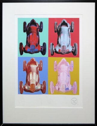 0490-Andy Warhol, Mercedes-Benz Formel-Rennwagen W 125 (1937), aus der Serie "Cars", Serigraphie, limitierte Edition von 2008