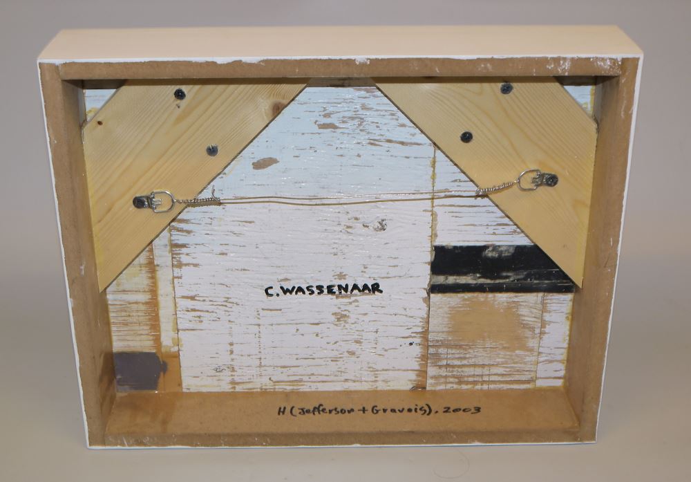 0492-Cheryl Wassenaar, "H (Jefferson + Gravos)", signierte Mischtechnik von 2003, Unikat – Bild 2
