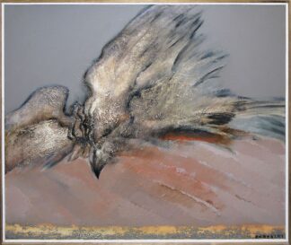 0501-Jerzy Zablocki, Raubvögel, 2 große Ölgemälde, gerahmt