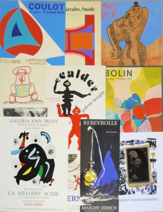 0506-Kleine Sammlung von 11 Kunst- und Ausstellungsplakaten