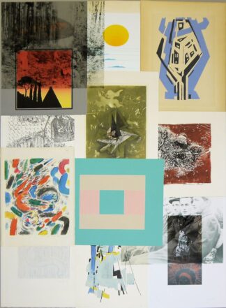 0518-Kleines Graphikkonvolut mit 11 Arbeiten, u.a. Lubarov, Hartung, Kuprianov