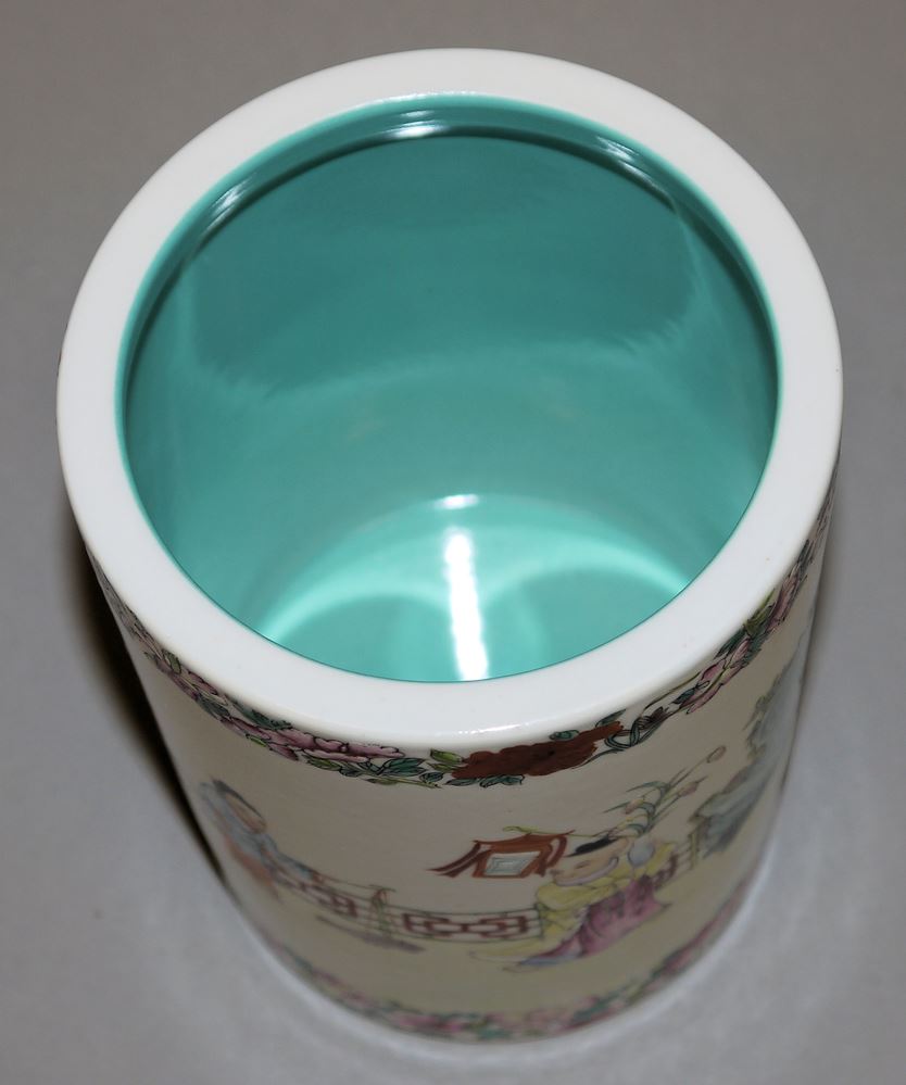 0522-Bitong aus Porzellan mit spielenden Knaben, Republik-Zeit, China, Anfang 20. Jh. – Bild 3