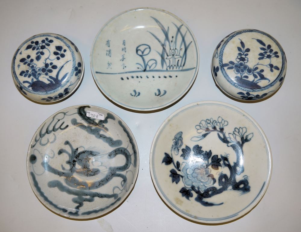 0535-10 chinesische Blauweiß-Porzellane der Ming- und Qing-Zeiten – Bild 2