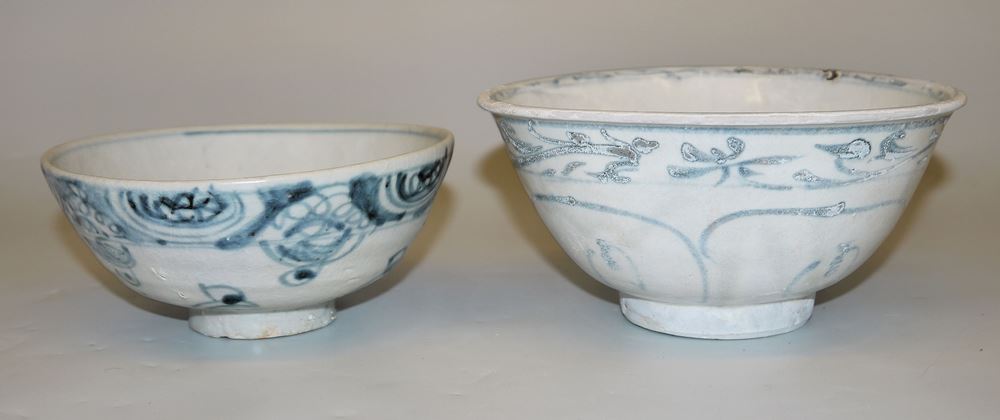 0535-10 chinesische Blauweiß-Porzellane der Ming- und Qing-Zeiten – Bild 3