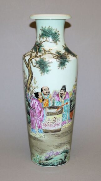 0547-Künstlervase mit den "Drei Essigkostern", China 20. Jh.