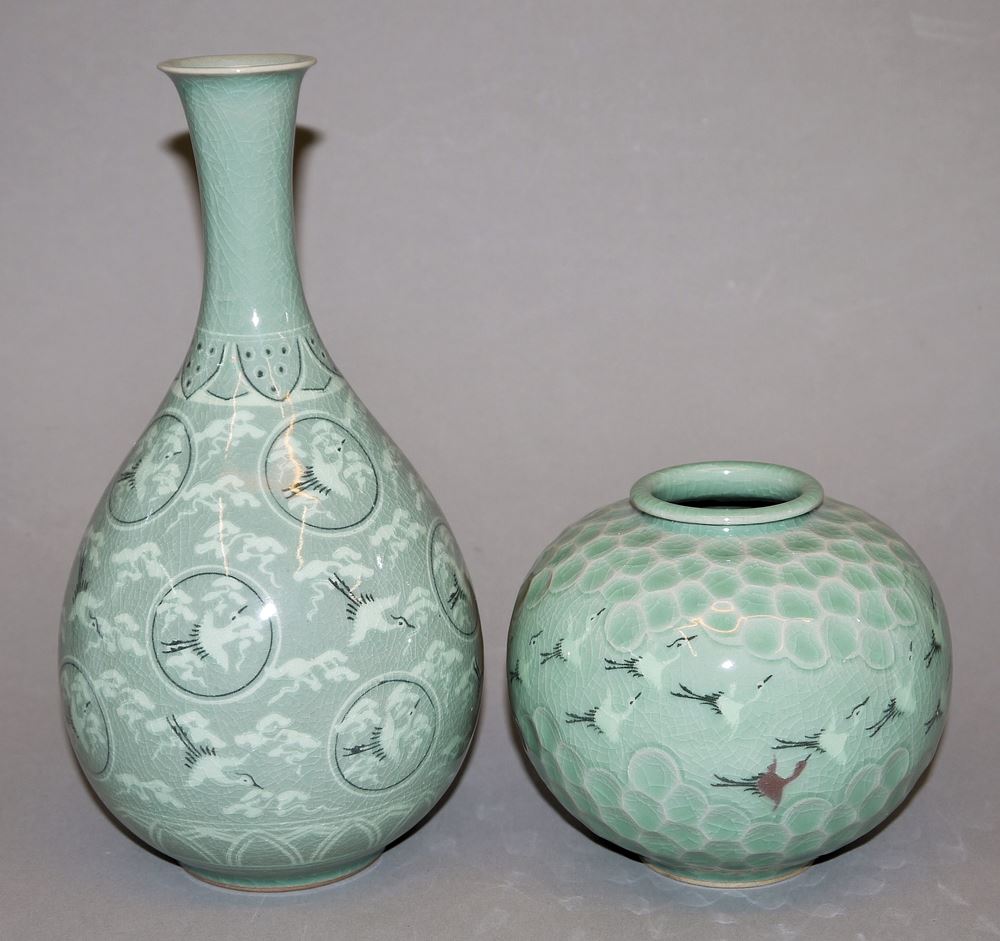 0564-Vier moderne Künstlervasen aus Korea - Image 2
