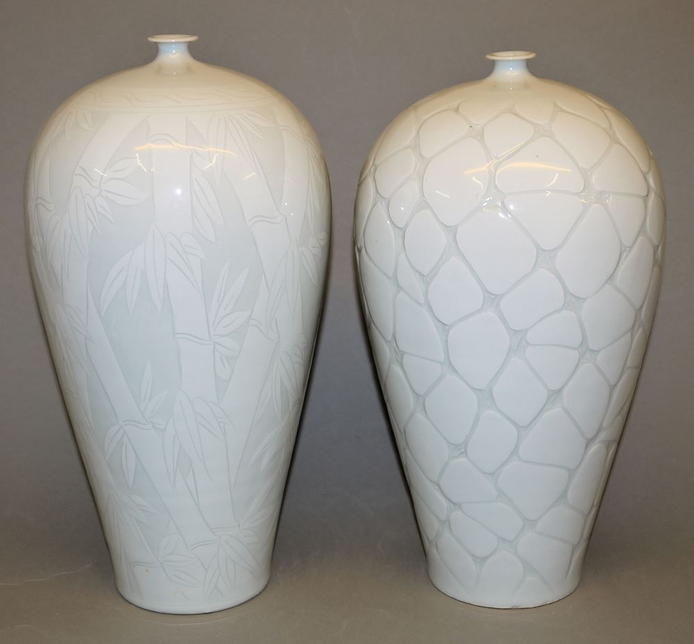 0564-Vier moderne Künstlervasen aus Korea - Image 3