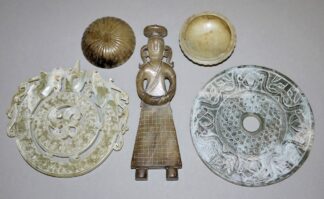 0570-Vier chinesische Jade-Zierstücke