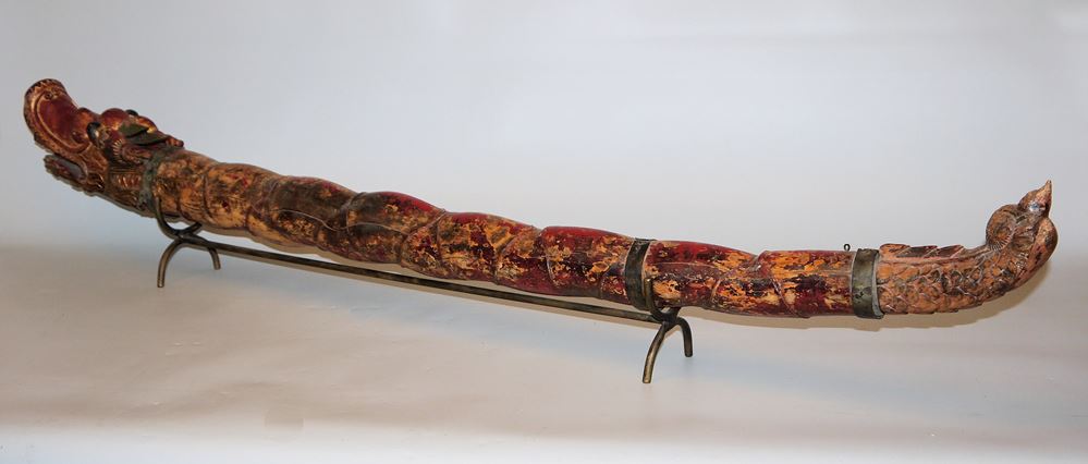 0576-Ein "Huolong", Feuerdrachen aus Holz der Qing-Zeit, China 19. Jh. - Image 3