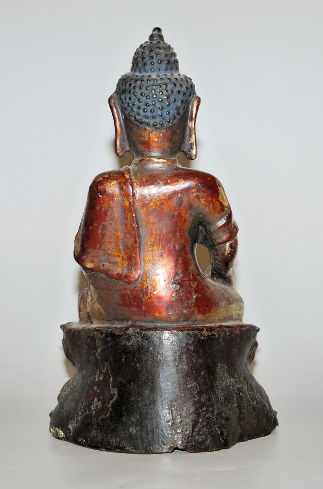 0595-Bronzeplastik des Buddha, späte Ming-Zeit, China 16./17. Jh. - Image 2
