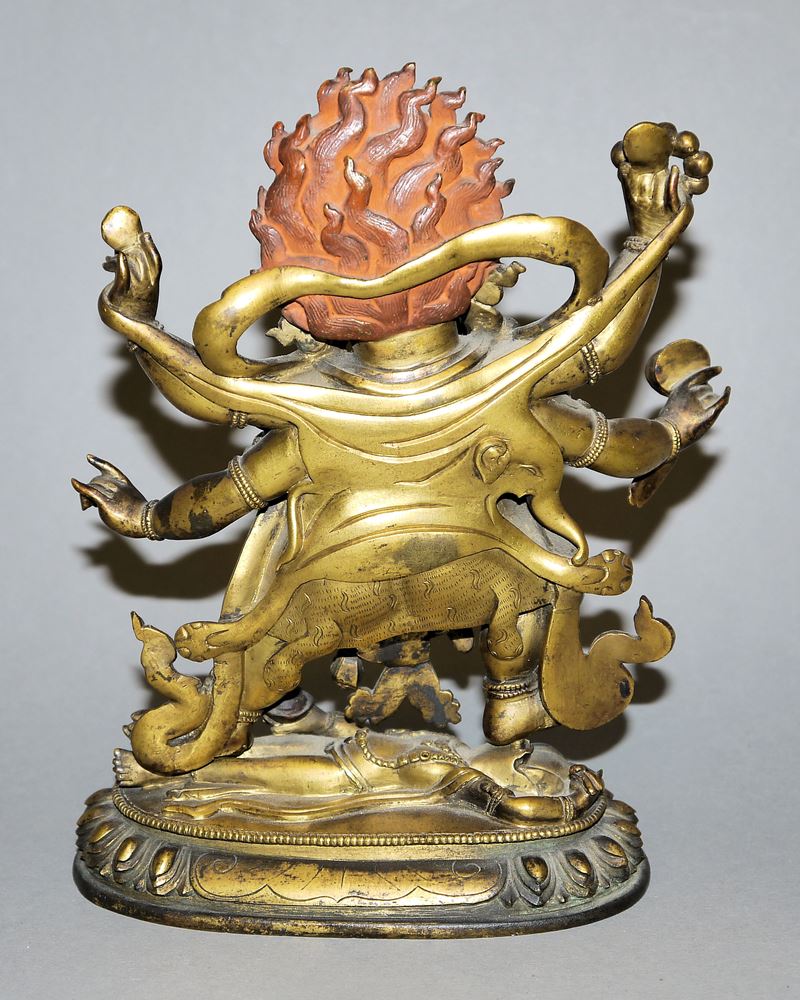 0601-Bronze des Sadbhuja Mahakala, Tibet 18./19. Jh. - Image 2