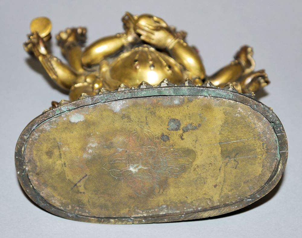 0601-Bronze des Sadbhuja Mahakala, Tibet 18./19. Jh. - Image 3