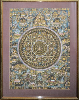 0603-Großes Thangka mit Mandala, Tibet/Nepal 20. Jh.