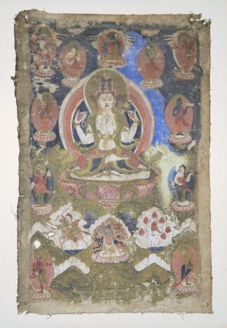 0605-Thangka des Bodhisattva Avalokiteshvara, Tibet 18./19. Jh.