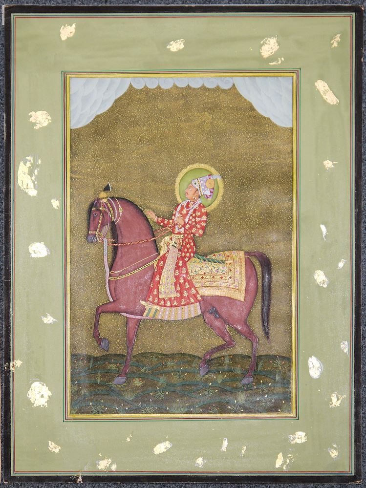 0608-Vier meisterhafte Kopien nach Originalen der Miniatur-Malerei Rajasthans, Indien 20. Jh. - Image 2