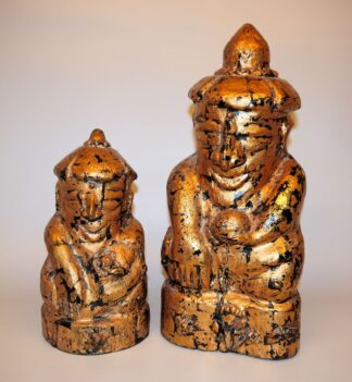 0622-Zwei volkstümliche Glücksfiguren des Phra Bua Khem aus Thailand