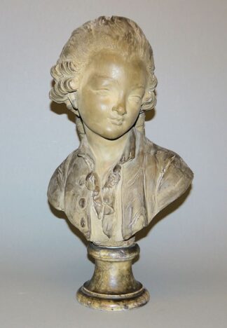 0638-Fernand Cian, Terracotta-Büste eines jungen Adligen