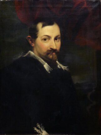 0645-Anthonis van Dyck, Umkreis/Cercle, Bildnis des Jan Wildens, Ölgemälde des 17. Jhs. in Originalgröße