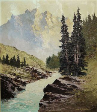 0655-Georg Arnold-Graboné, "Im Windbachtal", Ölgemälde gerahmt