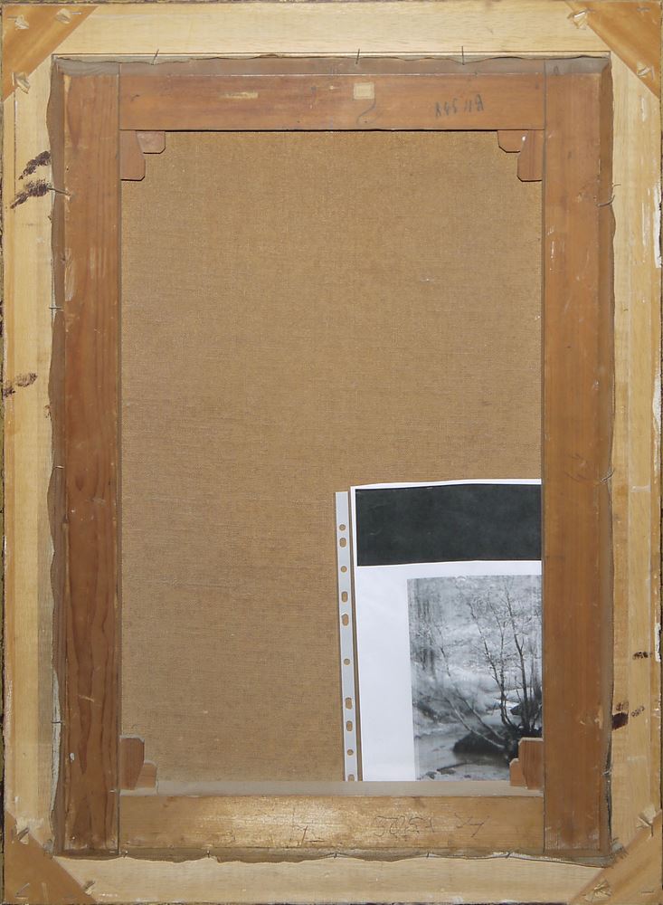 0689-Victor Puhonny, "Waldbach", Ölgemälde gerahmt (WVZ-Nr. 094) – Bild 3