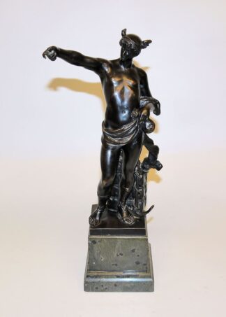 0694-Fritz Richter-Elsner, Der Götterbote Hermes, Bronzeplastik um 1910, Gladenbeck