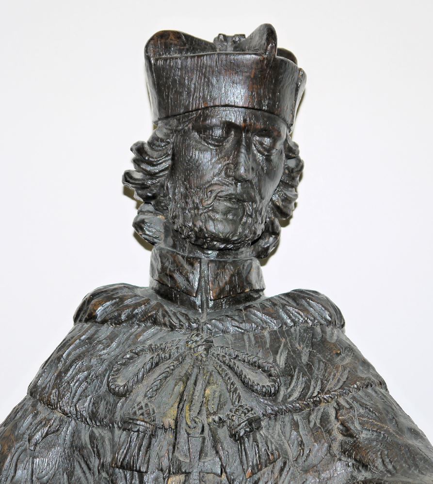 0721-Große Holzskulptur des Heiligen Johannes Nepomuk um 1700 – Bild 2