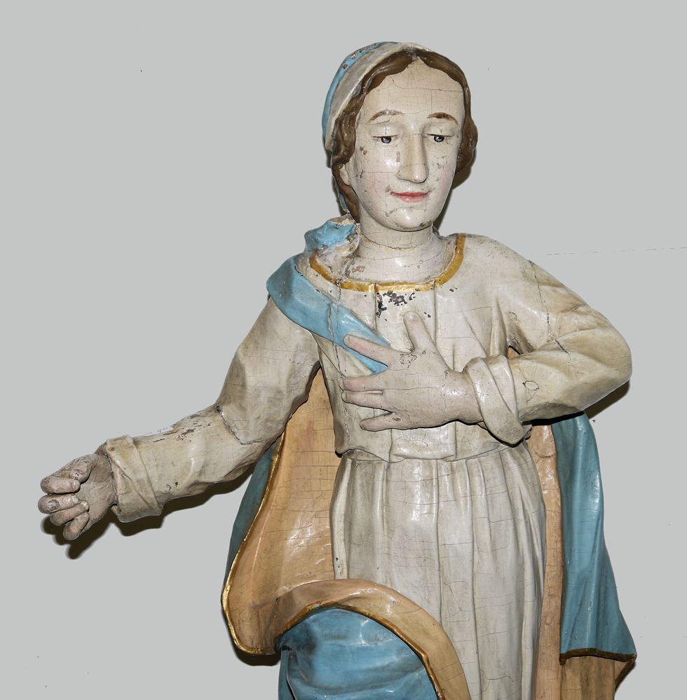 0727-Große stehende Maria Immaculata, alpenländisch/ norditalienisch um 1780 (H 115 cm) - Image 2