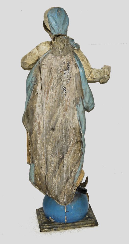 0727-Große stehende Maria Immaculata, alpenländisch/ norditalienisch um 1780 (H 115 cm) - Image 3