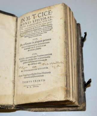 0750-Philipp Melanchthon - Andreas Misenus, Ciceronis Epistolas von 1563