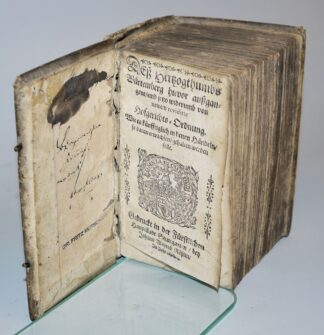 0755-Deß Hertzogthumbs Würtemberg hievor außgangene, und jetzto wiederumb von newen revidirte Hoffgerichts-Ordnung, 1667, selten