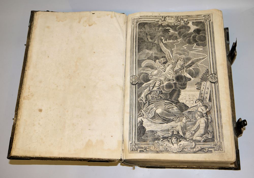 0766-Endter-Bibel, Nürnberg 1736 mit Pracht-Einband - Image 2