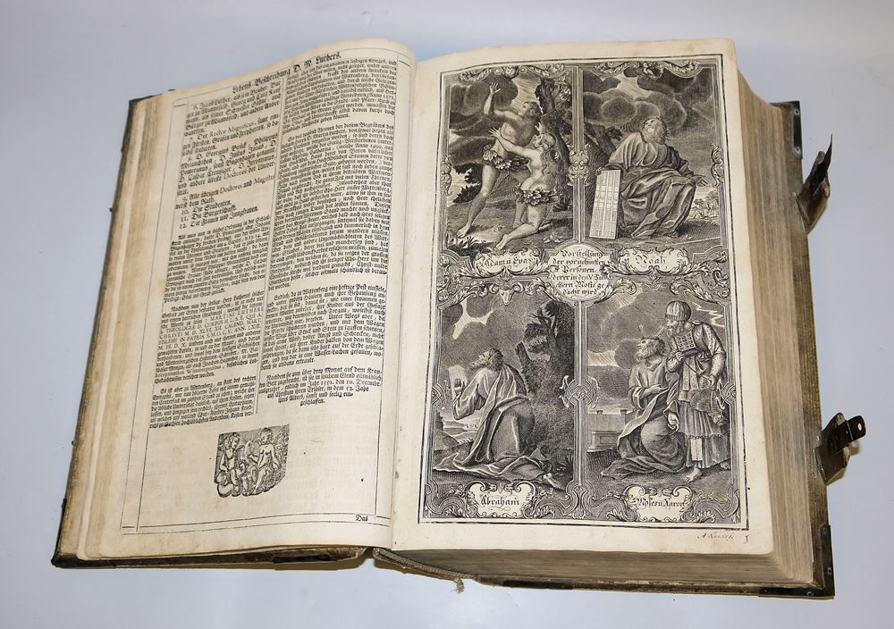 0766-Endter-Bibel, Nürnberg 1736 mit Pracht-Einband - Image 3