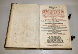 0766-Endter-Bibel, Nürnberg 1736 mit Pracht-Einband