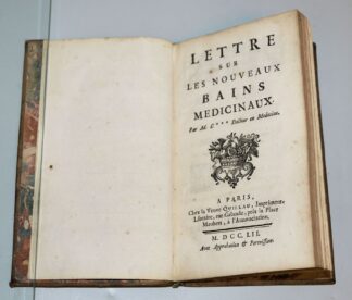 0772-Caillot, Lettre sur les nouveaux bains médicinaux, 1752