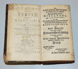 0774-Die türkische Bibel, oder des Korans allererste teutsche Uebersetzung, 1772
