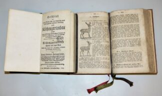 0775-Franz Lueder, Küchengartenbau von 1783 und wohl ein "Regensburger Kochbuch" von Marie Schandri, 19. Jh.