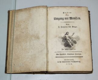 0777-Adolph von Knigge, Ueber den Umgang mit Menschen, 1788, Erstausgabe, 1. Teil