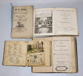 0782-4 x Antiquarisches für und über Kinder: Erzählungen, Weisheiten, Kinderbuch und Fastnachtsbüchlein, 1798-1819