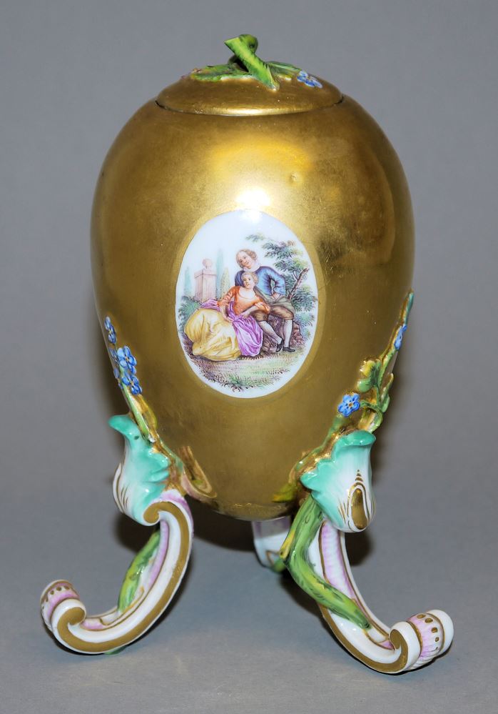 0787-Goldene Ei-Dose, Kgl. Meißen, wohl um 1800 - Image 3