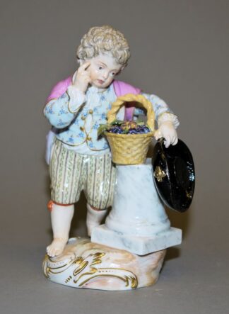 0796-Gärtnerkind mit Traubenkorb, Kgl. Meißen, 19. Jh.