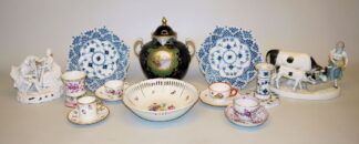 0810-Slg. Porzellan, dabei Meißen, Royal Copenhagen, Rosenthal u.a., ab 1900
