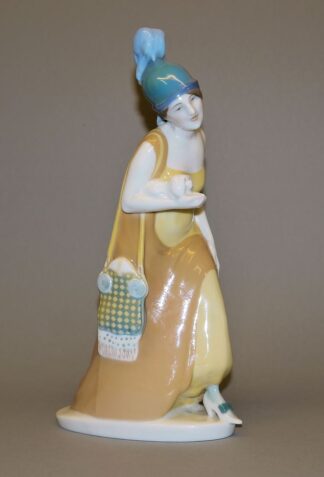 0811-Porzellanplastik "Moderne Athena", Hermann Hubatsch für KPM, Berlin, von 1913