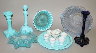 0861-Sammlung Opalglas aus Vallérysthal u.a., Frankreich um 1900