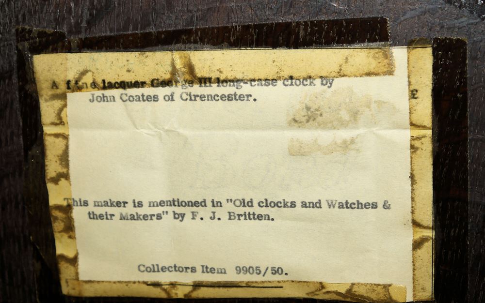0968-Standuhr von John Coates, Cirencester, England Ende 18. Jh. - Image 8