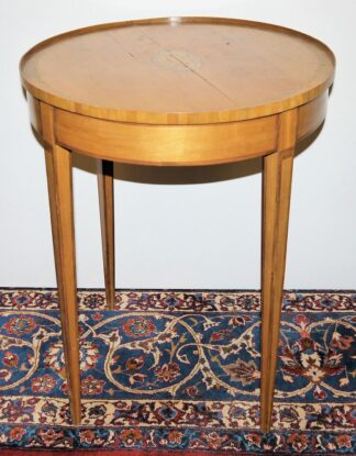 0972-Kleiner runder Louis XVI-Salontisch aus Schloss Salem, Ende 18. Jh.