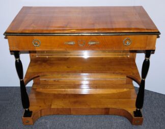0974-Biedermeier-Konsolentisch aus Kirschbaum, 2. Zeit um 1900