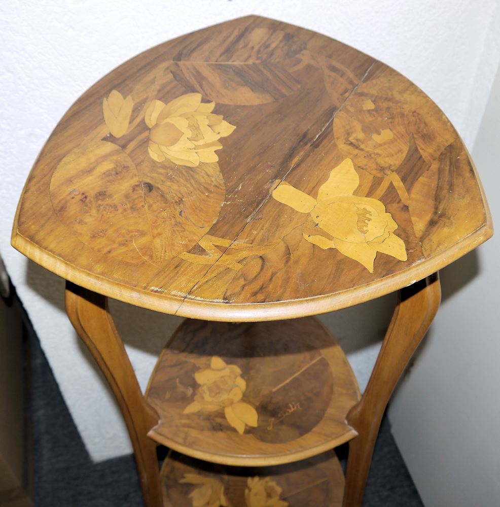 0979-Blumen-Etagere von Joseph Guth, Nancy um 1900 - Image 2